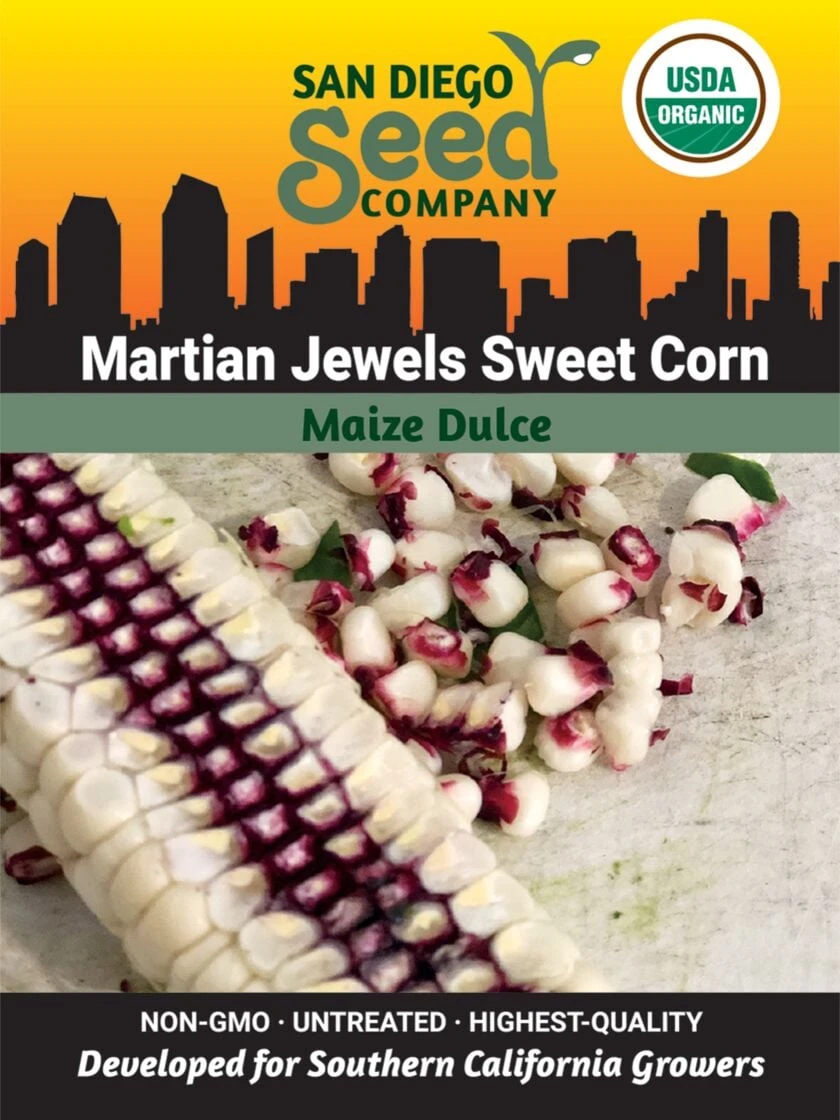Corn, Martian Jewels Organic Seeds 3 Corn, Martian Jewels Organic Seeds