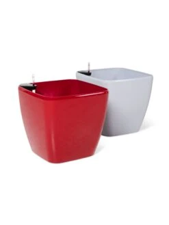 Viva Square Self-Watering Rolling Planter, 20" Diameter, Set Of 2 -Cheap A Fresh Yard Store 3 4 crop 8612930 0104