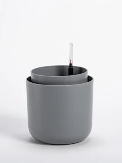 Tolita Recycled Self-Watering Flower Pot, 8" Diameter -Cheap A Fresh Yard Store 3 4 crop 8612965 08V tif