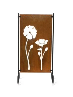 Poppy Corten Steel Screen -Cheap A Fresh Yard Store 3 4 crop 8612984 3178