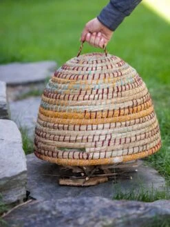 Artisan Natural Bee Skep -Cheap A Fresh Yard Store 3 4 crop 8613063 0360
