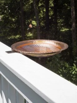 Pure Copper Bird Bath Deck Mount -Cheap A Fresh Yard Store 3 4 crop 8613382 01v