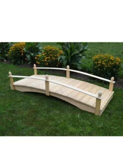 Acorn Garden Bridge Unfinished 4' X 10' -Cheap A Fresh Yard Store 3 4 crop 8613403 01V 1