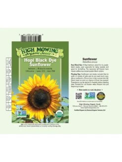 Hopi Black Dye Sunflower Organic Seeds -Cheap A Fresh Yard Store 3 4 crop 8613630 01V 3 4