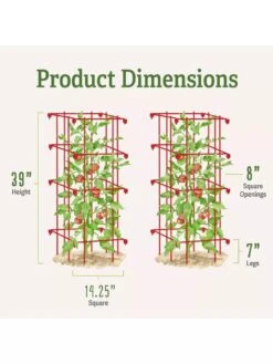 Tomato Cages, Set Of 4 14 Tomato Cages, Set Of 4 -Cheap A Fresh Yard Store 8587040 1