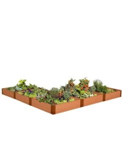 L-Shaped Composite Raised Bed, 12'x12' With 1" Boards -Cheap A Fresh Yard Store 8588254 04v