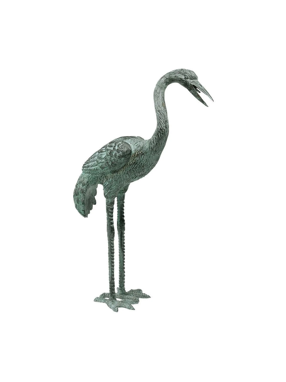 Bronze Crane Statues, Small 5 Bronze Crane Statues, Small - Image 3