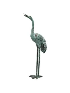 Bronze Crane Statues, Large -Cheap A Fresh Yard Store 8589919 001v
