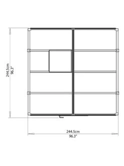 Canopia® By Palram Glory™ Greenhouse, 8' 40 Canopia® By Palram Glory™ Greenhouse, 8' -Cheap A Fresh Yard Store 8591547 14v