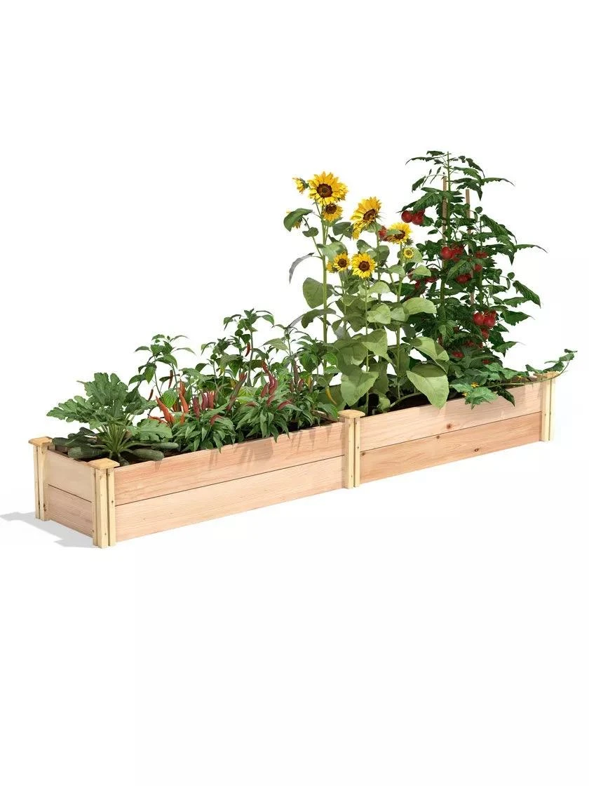 Premium Cedar Raised Garden Bed, 16" X 96" 3 Premium Cedar Raised Garden Bed, 16" X 96"