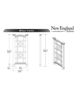 Milan Vinyl Trellis -Cheap A Fresh Yard Store 8593936 03v