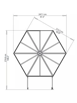 Canopia® By Palram Oasis Hexagon Greenhouse -Cheap A Fresh Yard Store 8596238 005V tif