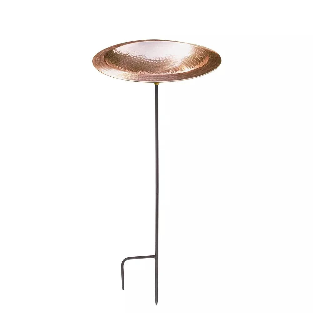 Achla Designs Hammered Copper Bowl Bird Bath 4 Achla Designs Hammered Copper Bowl Bird Bath - Image 2