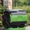 Hot Frog Rolling Compost Tumbler Bin, 37 Gallon -Cheap A Fresh Yard Store 8598961 01V hot frog rolling compost bin 37 gallon