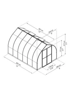 Canopia® By Palram Bella™ Greenhouse, 8' 33 Canopia® By Palram Bella™ Greenhouse, 8' -Cheap A Fresh Yard Store 8599338 04v