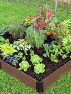 Composite Raised Bed With 1" Boards, 11" 19 Composite Raised Bed With 1" Boards, 11" -Cheap A Fresh Yard Store 8599452 01V tif