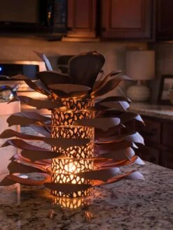 Desert Steel Pine Cone Luminary 9 Desert Steel Pine Cone Luminary -Cheap A Fresh Yard Store 8599563 03V tif