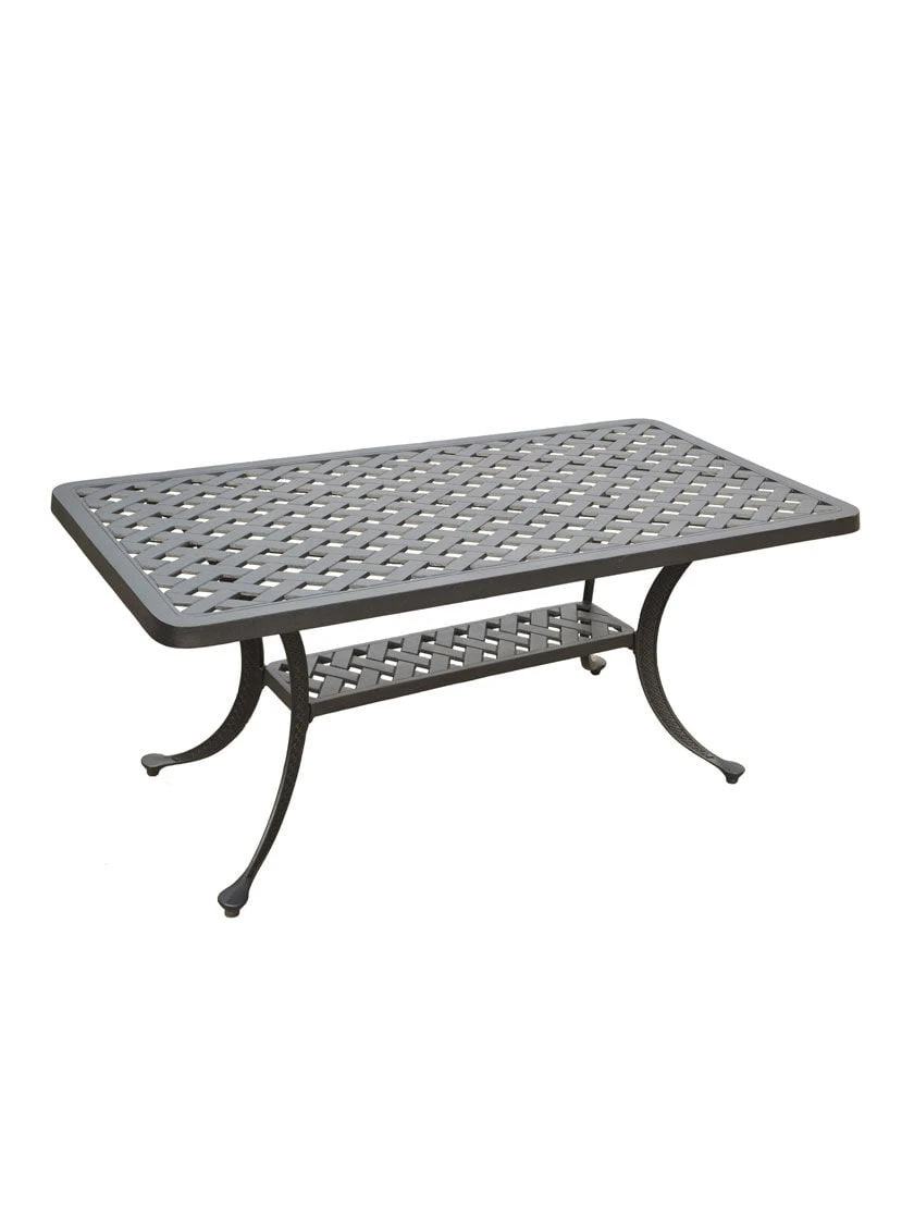 Crosley Sedona Cast Aluminum Rectangular Cocktail Table 3 Crosley Sedona Cast Aluminum Rectangular Cocktail Table