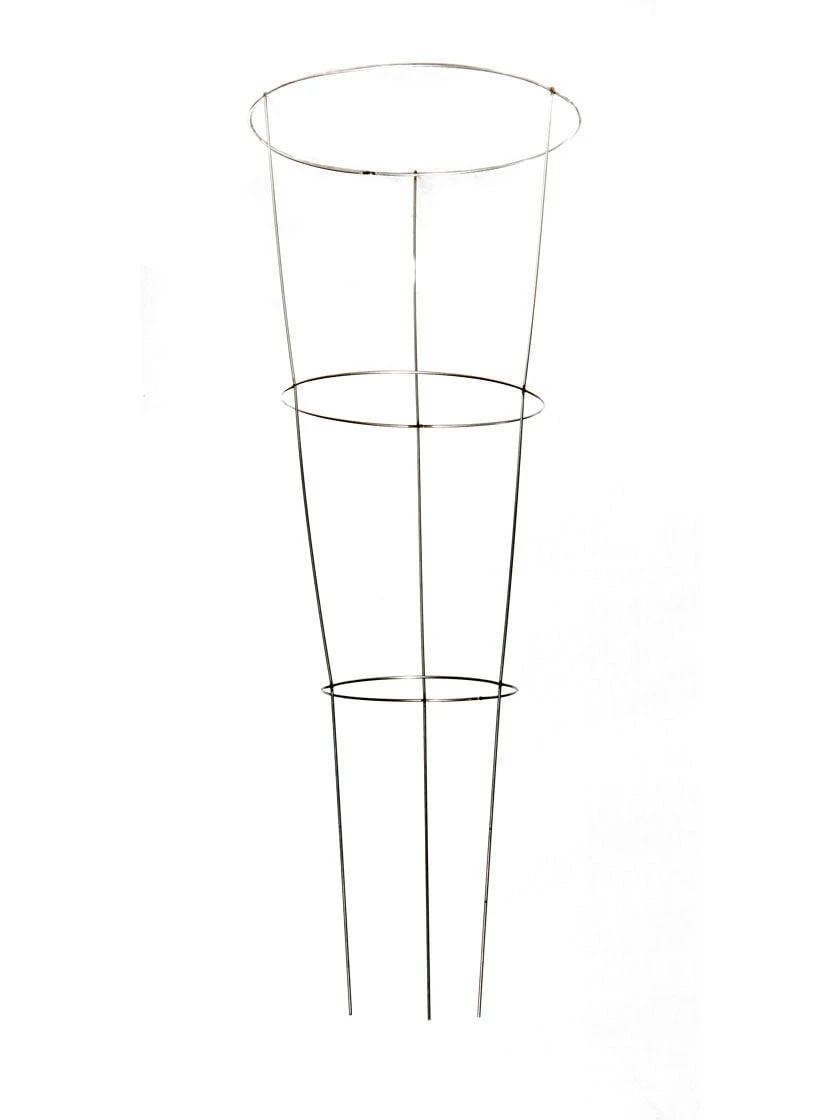 Heavy-Duty Galvanized Plant Supports 42", Set Of 5 3 Heavy-Duty Galvanized Plant Supports 42", Set Of 5