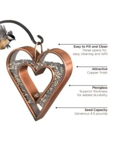 Fly-Thru™ Bird Feeder With Copper Finish -Cheap A Fresh Yard Store 8600193 06v