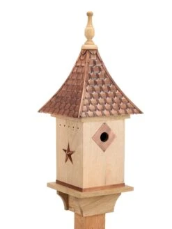 Copper Shingled Roof Bird House 8 Copper Shingled Roof Bird House -Cheap A Fresh Yard Store 8600197 02v