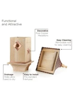 Copper Shingled Roof Bird House 9 Copper Shingled Roof Bird House -Cheap A Fresh Yard Store 8600197 03v