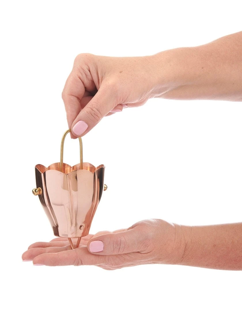 Crocus Pure Copper Rain Chain, 8.5' 5 Crocus Pure Copper Rain Chain, 8.5' - Image 3