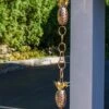 Pineapple Pure Copper Rain Chain, 8.5' 2 Pineapple Pure Copper Rain Chain, 8.5' -Cheap A Fresh Yard Store 8600210 01v pineapple pure copper rain chain 8 foot