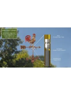 Bantam Rooster Copper Weathervane -Cheap A Fresh Yard Store 8600280 07v