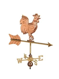Rooster Cottage Copper Weathervane With Roof Mount -Cheap A Fresh Yard Store 8600284 03v