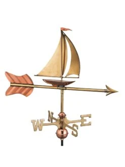 Sailboat Cottage Copper Weathervane With Roof Mount -Cheap A Fresh Yard Store 8600347 02v sailboat cottage copper weathervane roof mount