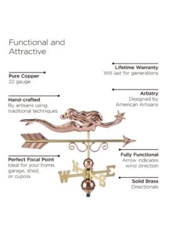 Little Mermaid Copper Weathervane 10 Little Mermaid Copper Weathervane -Cheap A Fresh Yard Store 8600350 04v