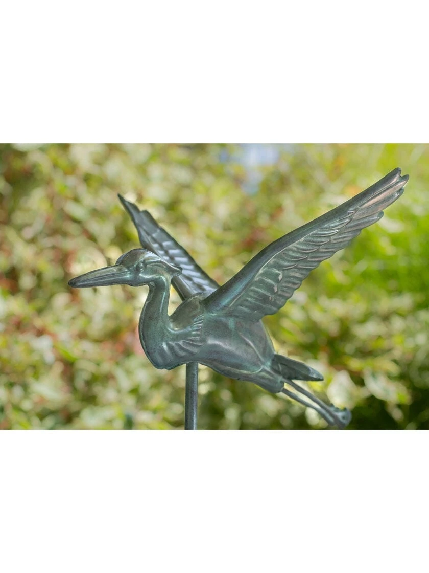 Blue Heron Cottage Copper Weathervane 4 Blue Heron Cottage Copper Weathervane - Image 2