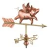 Flying Pig Cottage Copper Weathervane With Roof Mount 2 Flying Pig Cottage Copper Weathervane With Roof Mount -Cheap A Fresh Yard Store 8600376 01v flying pig cottage weathervane roof mount