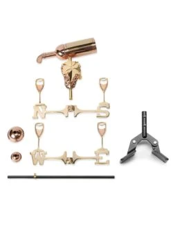 Wine Bottle Cottage Copper Weathervane With Roof Mount 7 Wine Bottle Cottage Copper Weathervane With Roof Mount -Cheap A Fresh Yard Store 8600383 03v
