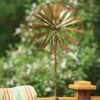 Wagon Wheel Clamp Wind Spinner, 14" -Cheap A Fresh Yard Store 8600492 01V tif