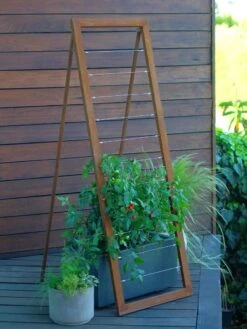 Mira Modern Garden Trellis Sr. -Cheap A Fresh Yard Store 8600513 06v mira modern garden trellis sr oxide