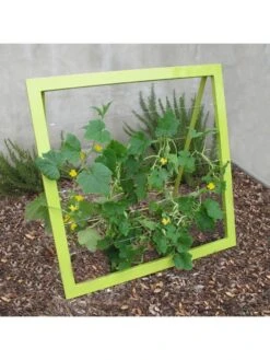 Mira Modern Garden Trellis Jr. -Cheap A Fresh Yard Store 8600514 02v mira modern garden trellis jr leaf green