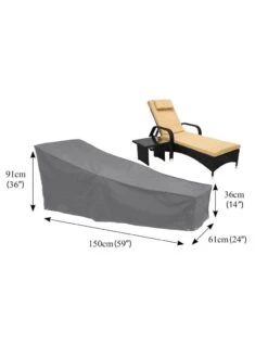Bosmere Chaise/Steamer Chair Waterproof Cover -Cheap A Fresh Yard Store 8608854 03v