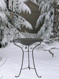 Birds Choice ® Heated Birdbath With Three Legged Black Stand -Cheap A Fresh Yard Store 8608877 02v