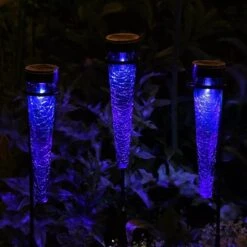 Achla Designs Solar Sparkle Cone With Stakes, Set Of 3 -Cheap A Fresh Yard Store 8609357DKBL 02V jpg