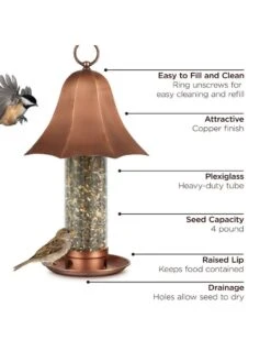 Bell Tube Bird Feeder -Cheap A Fresh Yard Store 8609486 03v