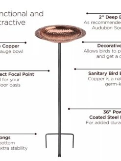Copper Birdbath With Stake 8 Copper Birdbath With Stake -Cheap A Fresh Yard Store 8609876 03V jpg