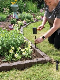 Roman Stone Recycled Rubber Landscape Edging, 4' -Cheap A Fresh Yard Store 8609898 019 tif