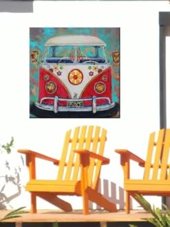 Hippy Van Outdoor Wall Art, 5 Hippy Van Outdoor Wall Art, -Cheap A Fresh Yard Store 8610275 02v