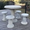 Patio Set, Round Table & 4 Stools -Cheap A Fresh Yard Store 8610576 01v exaco trading round patio table set with 4 stools