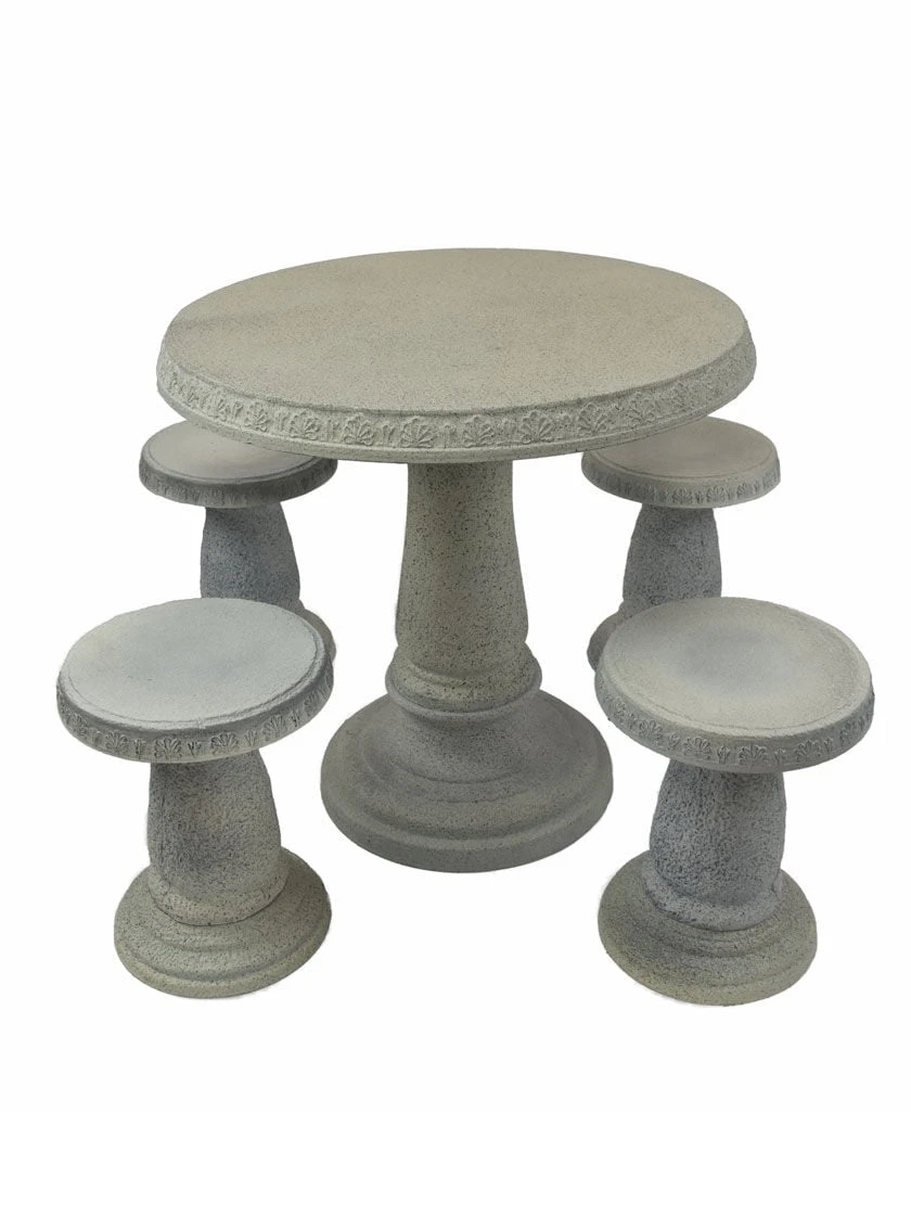 Patio Set, Round Table & 4 Stools 8 Patio Set, Round Table & 4 Stools - Image 6