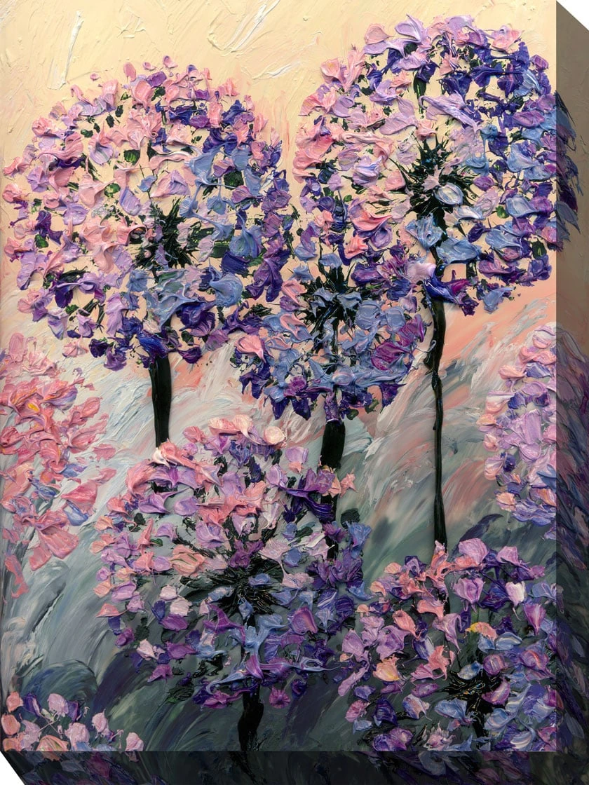 Artistic Allium Outdoor Wall Art 4 Artistic Allium Outdoor Wall Art - Image 2