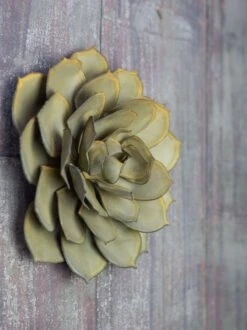Desert Steel Blue Rose Succulent Sculpture -Cheap A Fresh Yard Store 8610764 02v