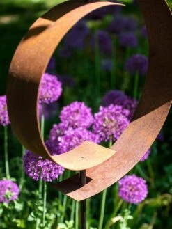 Corten Circle Garden Sculpture -Cheap A Fresh Yard Store 8611061 157 tif